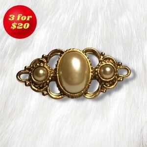 Vintage Faux Pearl Brooch